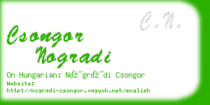csongor nogradi business card