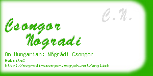csongor nogradi business card